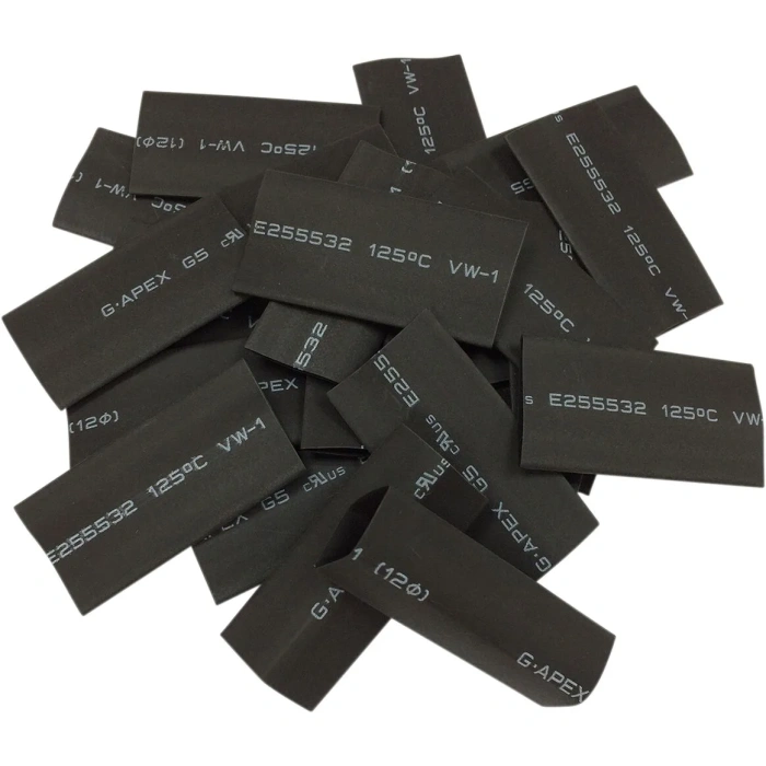 BBP Custom TUBE HEAT SHRINK BLACK 25PK 21130678 jpg