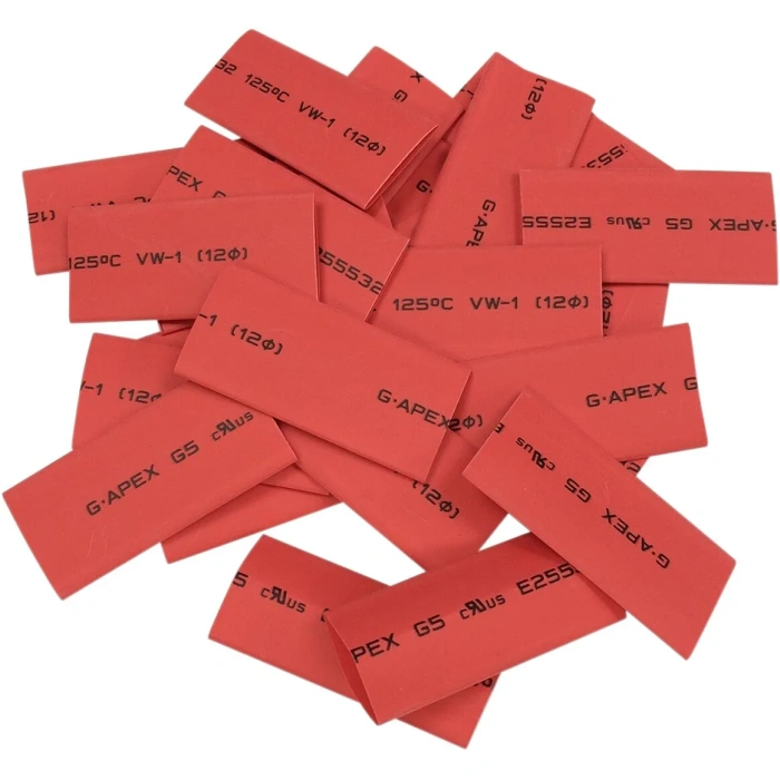 BBP Custom TUBE HEAT SHRINK RED 25PK 21130679 jpg