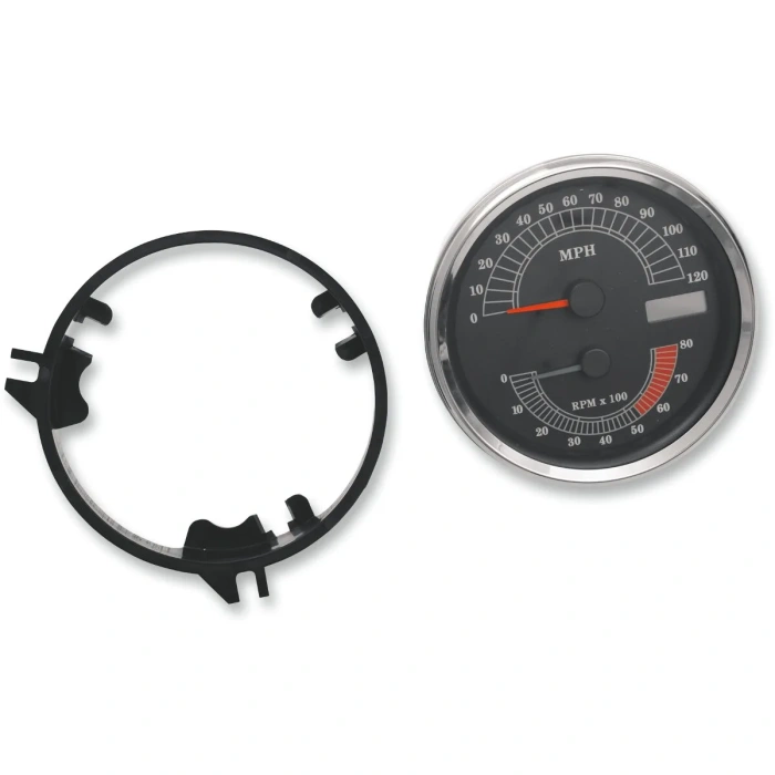 BBP Custom ELECTRONIC SPEEDO/TACHOMETER 5" 120MPH/ 8000RPM 22100103 jpg