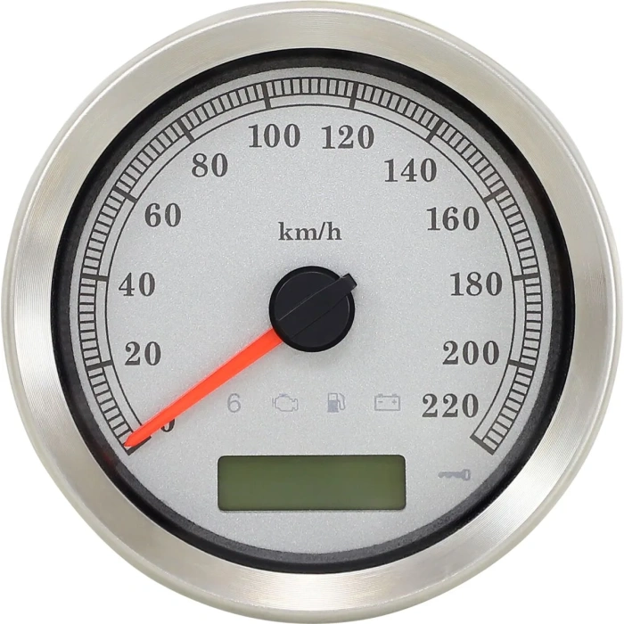 BBP Custom SPEEDOMETER SLVR KPH XL 22100461 jpg