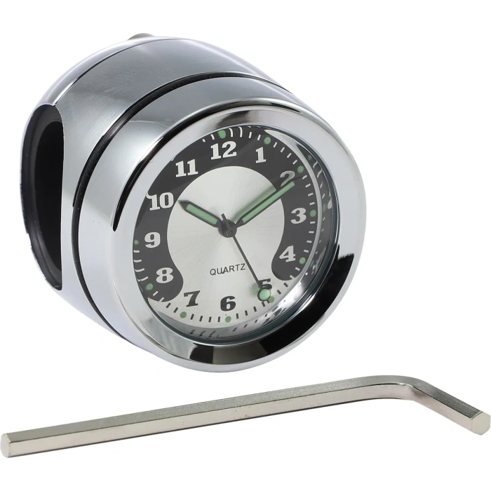 BBP Custom BAR MOUNT CLOCK CHROME 22120725 jpg