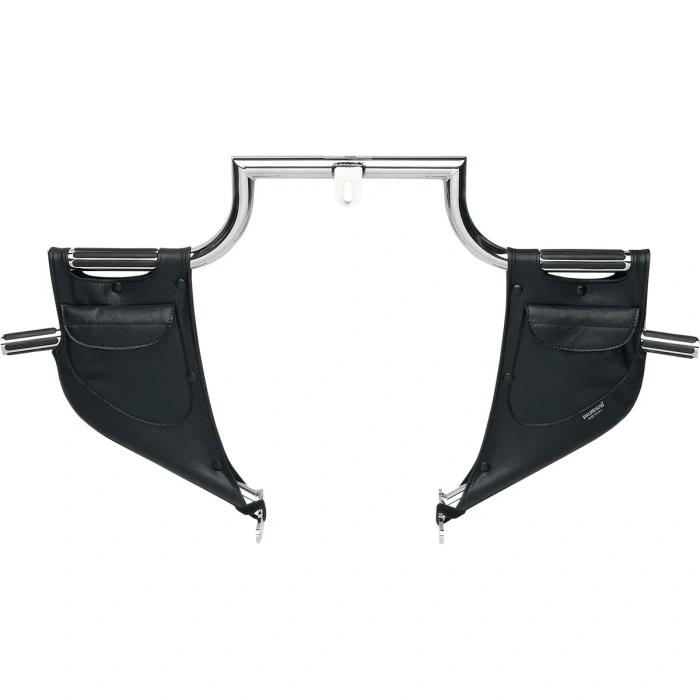 BBP Custom LOWER LOWERS FOR LINDBY HIGHWAY BARS PLAIN SYNTHETIC LEATHER BLACK 35500039 jpg