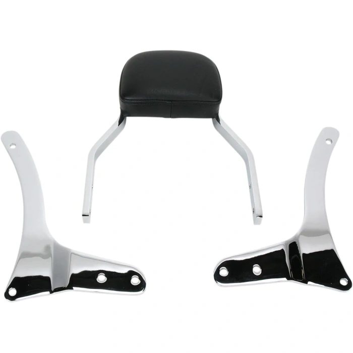 BBP Custom MINI SQUARE SISSY BAR WITH PAD CHROME YAMAHA BLV24750X jpg