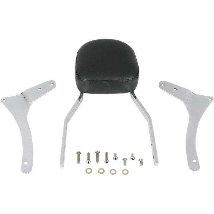 BBP Custom TALL SQUARE SISSY BAR WITH PAD CHROME YAMAHA BLV25250 jpg