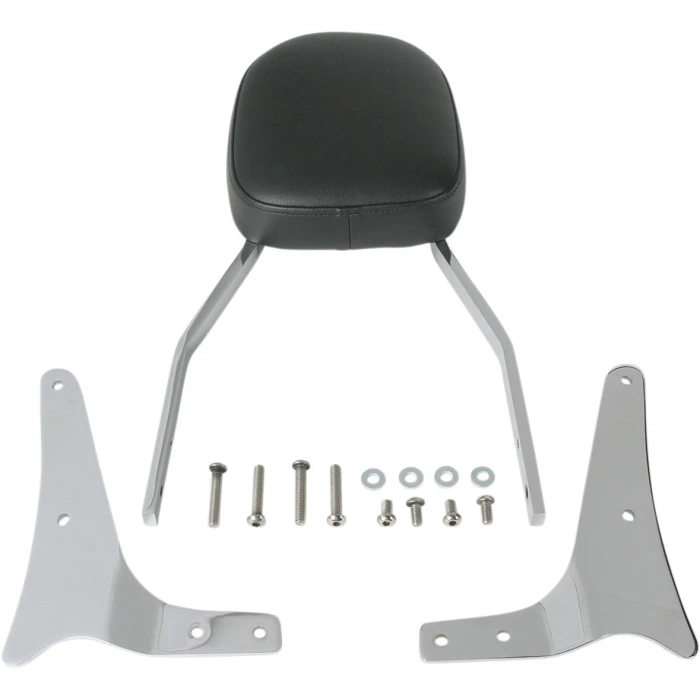 BBP Custom TALL SQUARE SISSY BAR WITH PAD CHROME KAWASAKI BLV25461 jpg