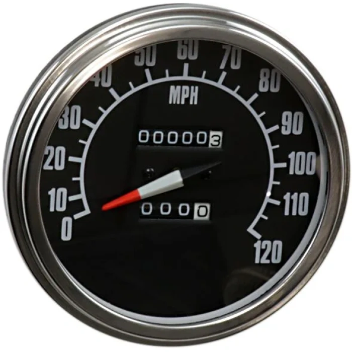 BBP Custom FL SPEEDOMETER 2240:60 W/ REED SWITCH 68-84 FACE DS243901 jpg