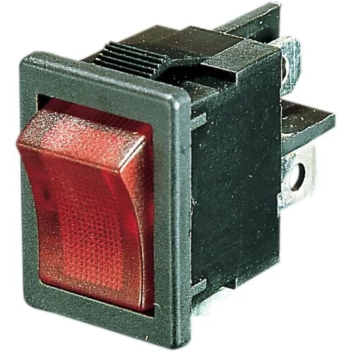 BBP Custom ROCKER SWITCH ON/OFF LIGHTED RED DS272147 jpg