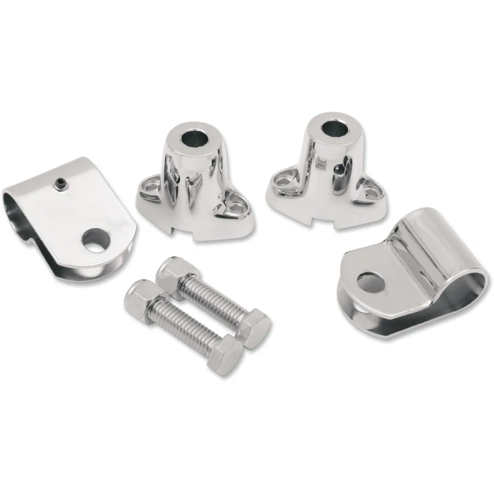 BBP Custom TURN SIGNAL MOUNTING BRACKET KIT CHROME DS280258 jpg