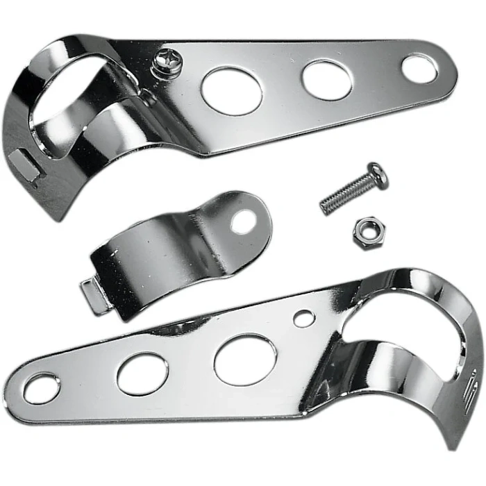 BBP Custom SIDE-MOUNT HEADLIGHT BRACKET CHROME DS285050 jpg