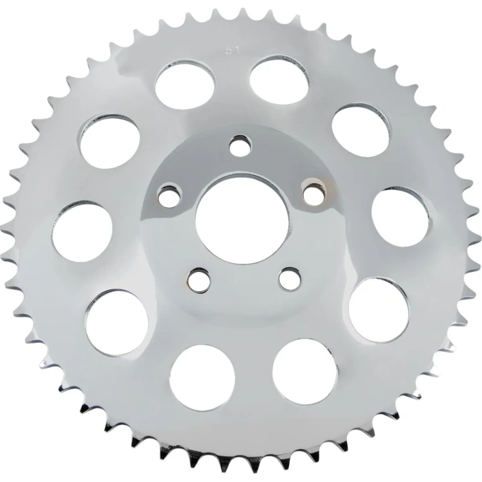 BBP Custom REAR CHAIN SPROCKET OFFSET 0.462" 51T STEEL/CHROME DS325359 jpg