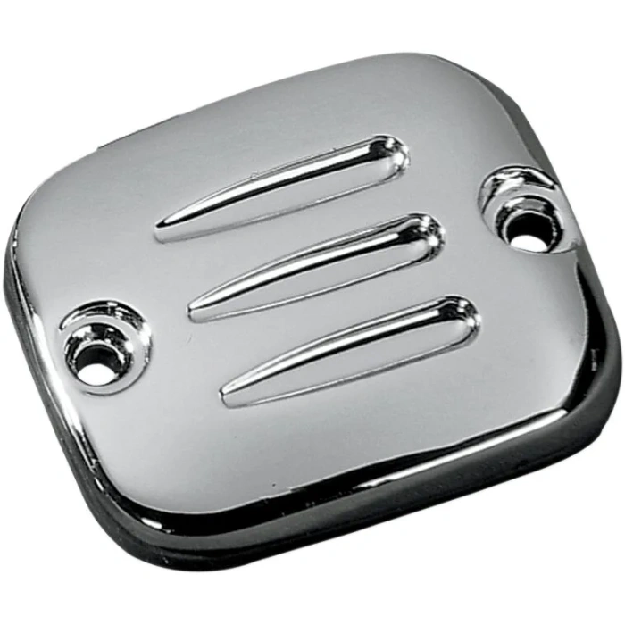 BBP Custom HANDLEBAR MASTER CYLINDER COVER GROOVE CHROME DS373814 jpg