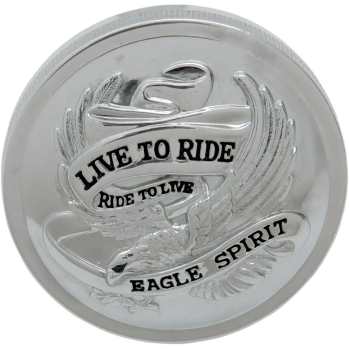 BBP Custom GAS CAP LIVE-TO-RIDE 3" NON-VENTED CHROME DS390137 jpg