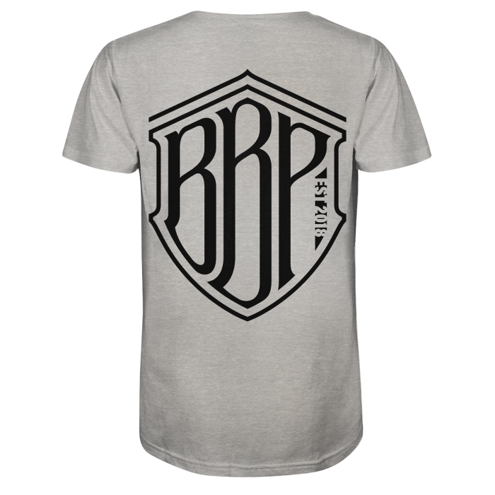 BBP Custom BBP Shirt mit Front und Back Logo - Mens Organic V-Neck Shirt back mens organic v neck shirt c2c1c0