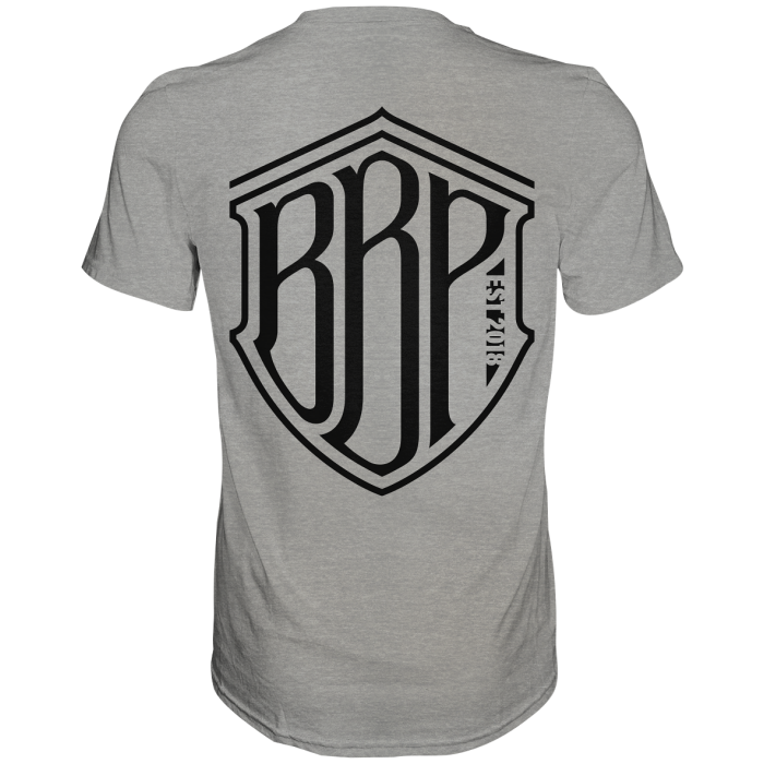 BBP Custom BBP Shirt mit Front und Back Logo - Premium Shirt back premium shirt 9b9d9d