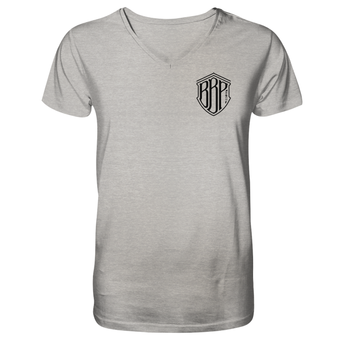 BBP Custom BBP Shirt mit Front und Back Logo - Mens Organic V-Neck Shirt front mens organic v neck shirt c2c1c0