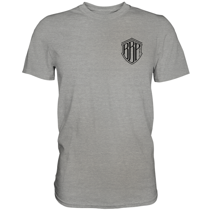 BBP Custom BBP Shirt mit Front und Back Logo - Premium Shirt front premium shirt 9b9d9d