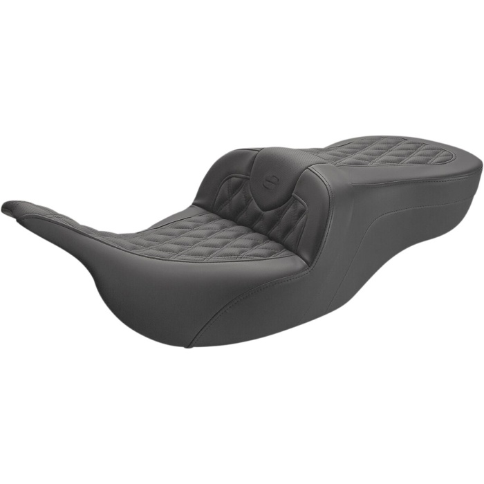 BBP Custom 2-UP SEAT ROAD SOFA LS FRONT|REAR SADDLEGEL™ PLAIN BLACK 08010945 jpg