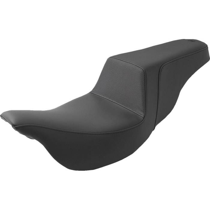 BBP Custom 2-UP SEAT STEP UP GRIPPER FRONT|REAR SADDLEHYDE™|SADDLEGEL™ PLAIN BLACK 08011052 jpg