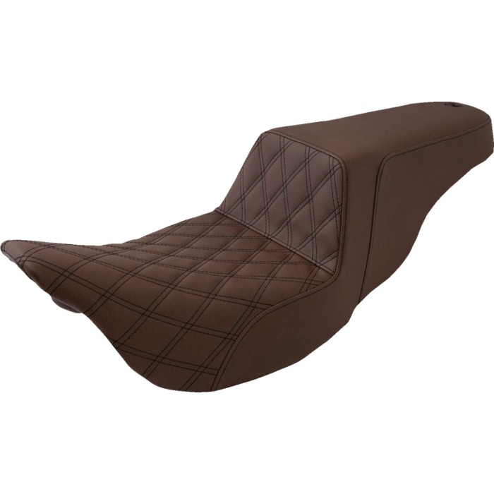 BBP Custom 2-UP SEAT STEP UP LS FRONT|REAR SADDLEHYDE™|SADDLEGEL™ BROWN 08011058 jpg