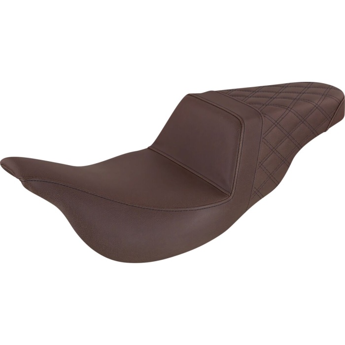 BBP Custom 2-UP SEAT STEP UP LS FRONT|REAR SADDLEHYDE™|SADDLEGEL™ BROWN 08011059 jpg