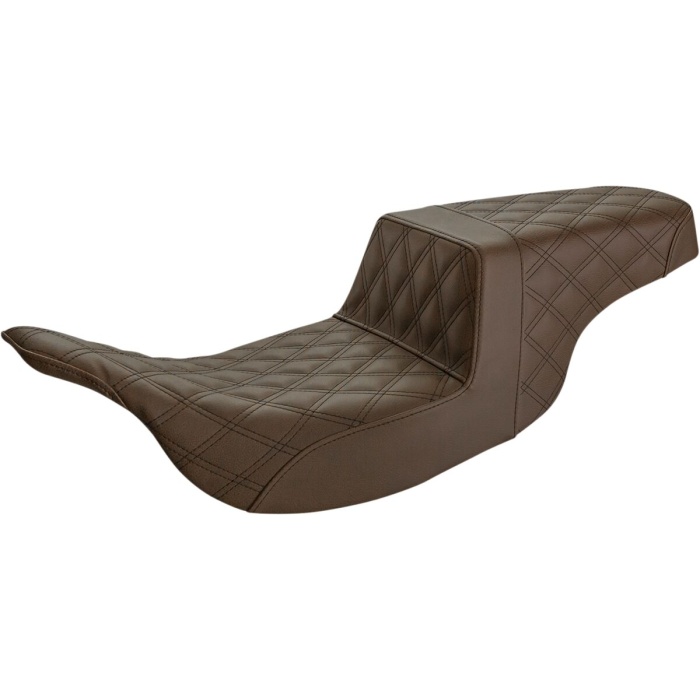 BBP Custom Step Up Seat - Lattice Stitched - Brown 08011349 jpg