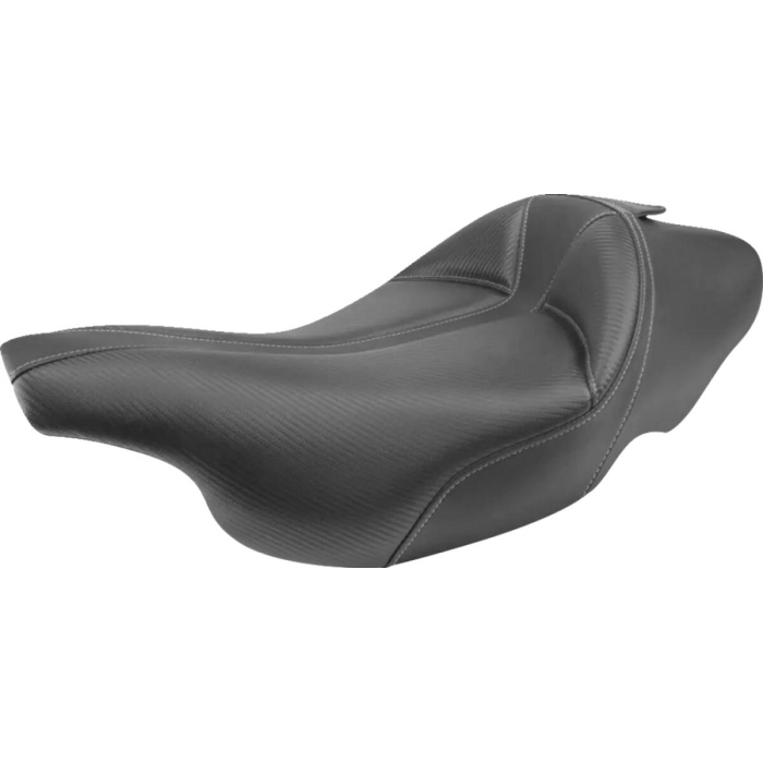 BBP Custom Dominator Solo Seat - Extended Reach - Stitched - Black w/ Gray Stitching - FL 08011497 jpg