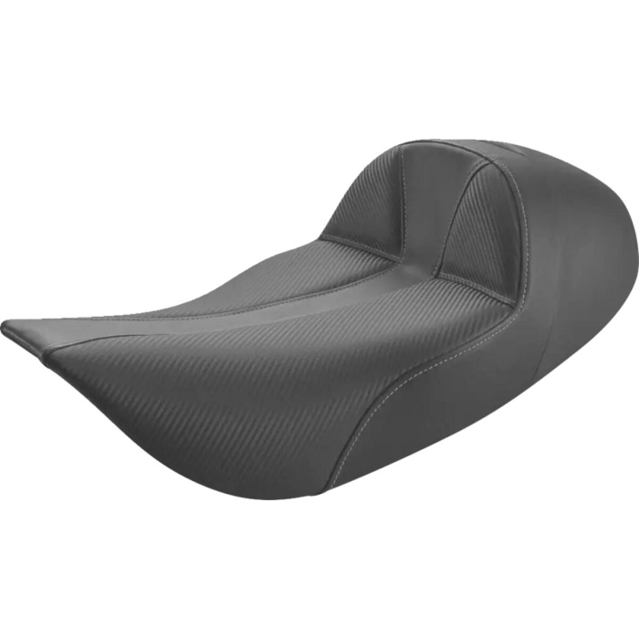 BBP Custom Dominator Solo Seat - Extended Reach - Stitched - Black w/ Gray Stitching - FL 08011498 jpg