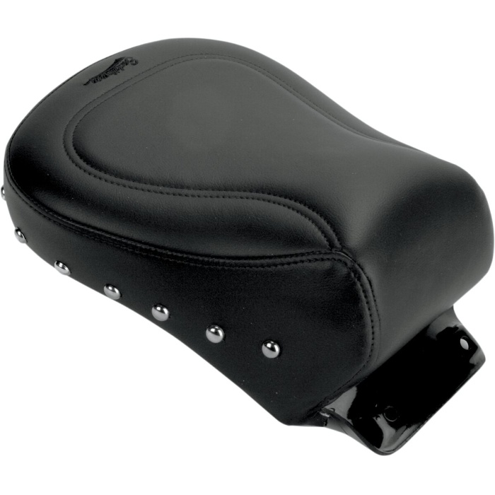 BBP Custom SOLO PILLION PAD RENEGADE™ TOUR REAR SADDLEHYDE™|SADDLEGEL™ STUDDED BLACK|NATURAL 08020216 jpg