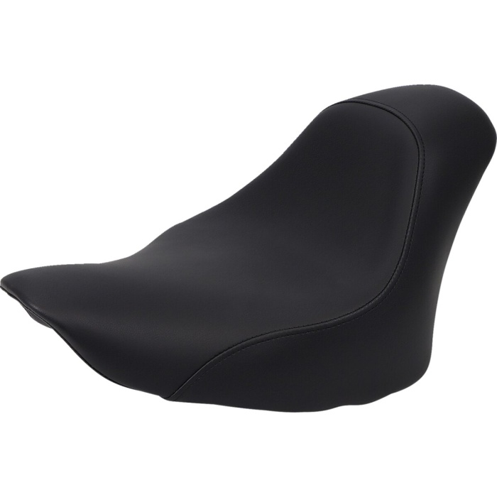 BBP Custom SOLO SEAT RENEGADE™ DELUXE FRONT SADDLEHYDE™|SADDLEGEL™ PLAIN BLACK 08020291 jpg