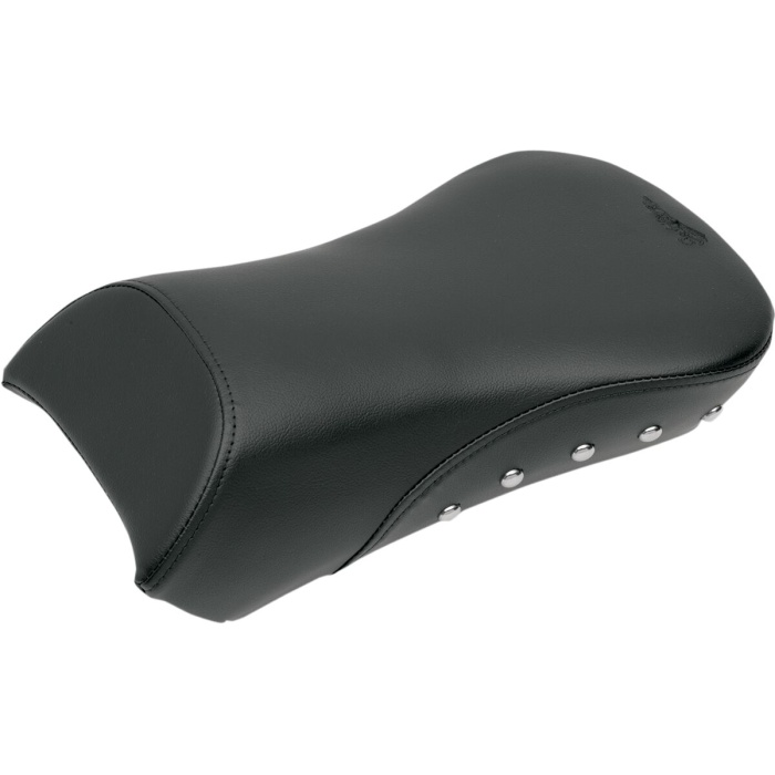 BBP Custom SOLO PILLION PAD RENEGADE™ TOUR REAR SADDLEGEL™ STUDDED BLACK|NATURAL 08020588 jpg