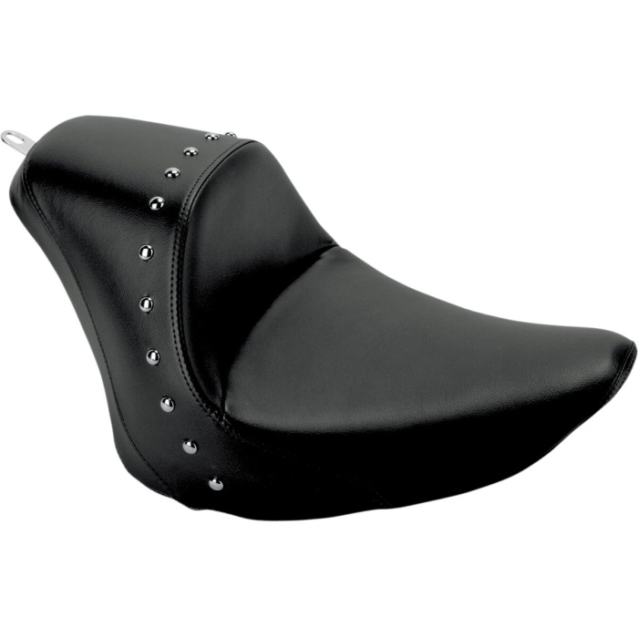 BBP Custom SOLO SEAT HEELS DOWN FRONT SADDLEGEL™ STUDDED BLACK|NATURAL 08020592 jpg