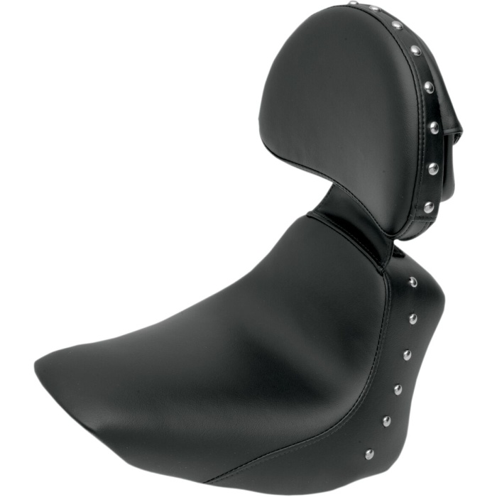 BBP Custom SOLO SEAT HEELS DOWN FRONT SADDLEGEL™ STUDDED BLACK|NATURAL 08020597 jpg