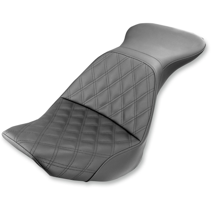 BBP Custom 2-UP SEAT EXPLORER™ LS FRONT|REAR VINYL|SADDLEGEL™ BLACK 08020919 jpg