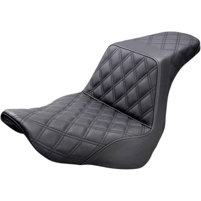 BBP Custom SEAT STEP UP LS FRONT W/PASSENGER LATTICE BLACK 08021040 jpg