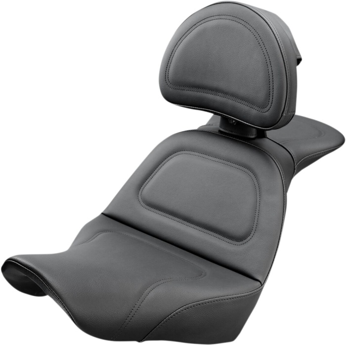 BBP Custom SEAT EXPLORER W/BACKREST BLACK 08021054 jpg