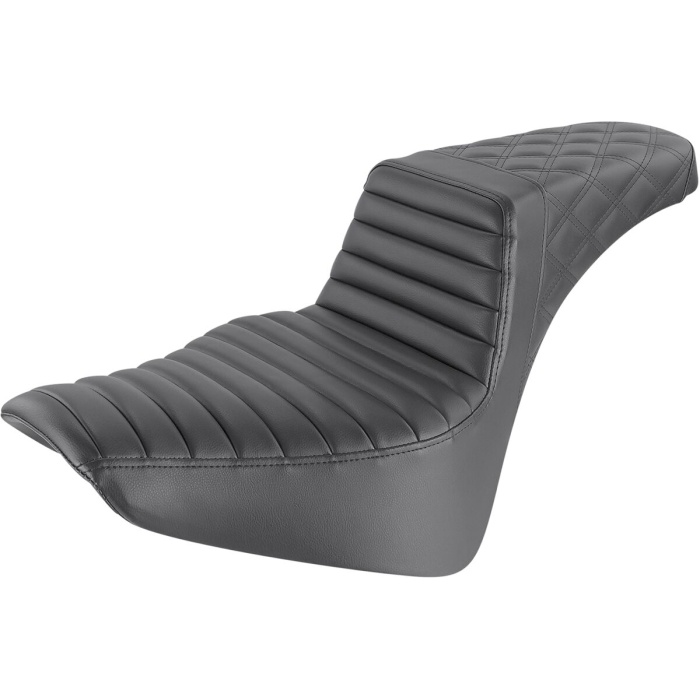 BBP Custom Step Up Seat - Tuck and Roll/Lattice Stitched - Black 08021406 jpg