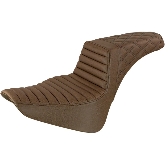 BBP Custom Step Up Seat - Tuck and Roll/Lattice Stitched - Brown 08021407 jpg