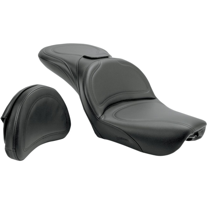 BBP Custom EXPLORER SEAT WITH DRIVER BACKREST HARLEY DAVIDSON 08030144 jpg