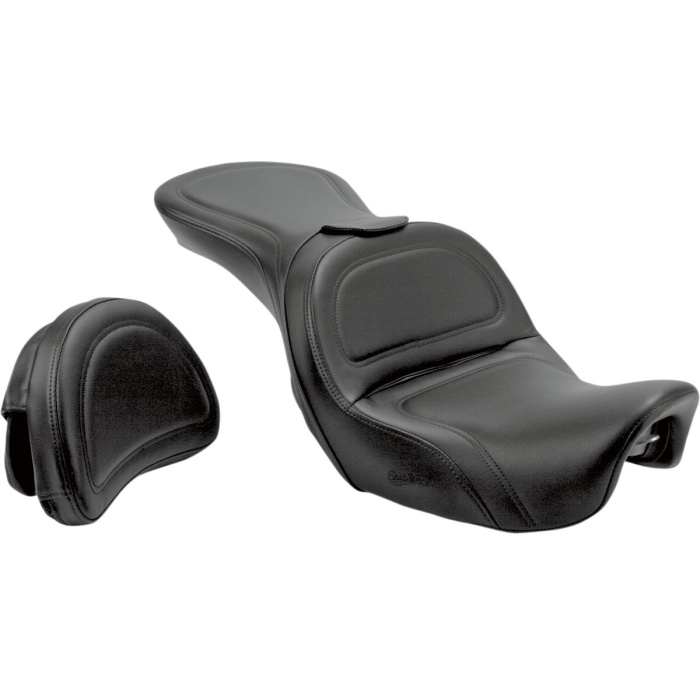 BBP Custom EXPLORER SEAT WITH DRIVER BACKREST HARLEY DAVIDSON 08030213 jpg