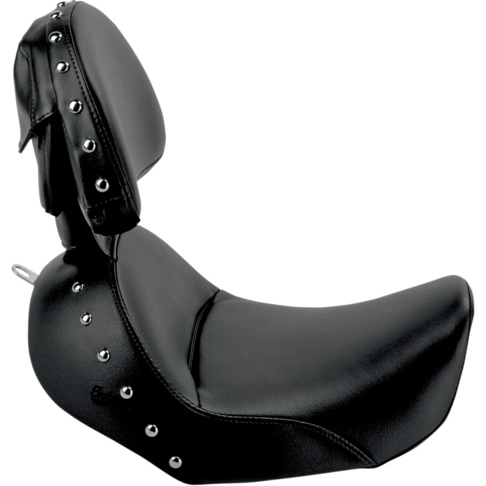 BBP Custom SOLO SEAT HEELS DOWN FRONT SADDLEHYDE™|SADDLEGEL™ STUDDED BLACK|NATURAL 08030348 jpg