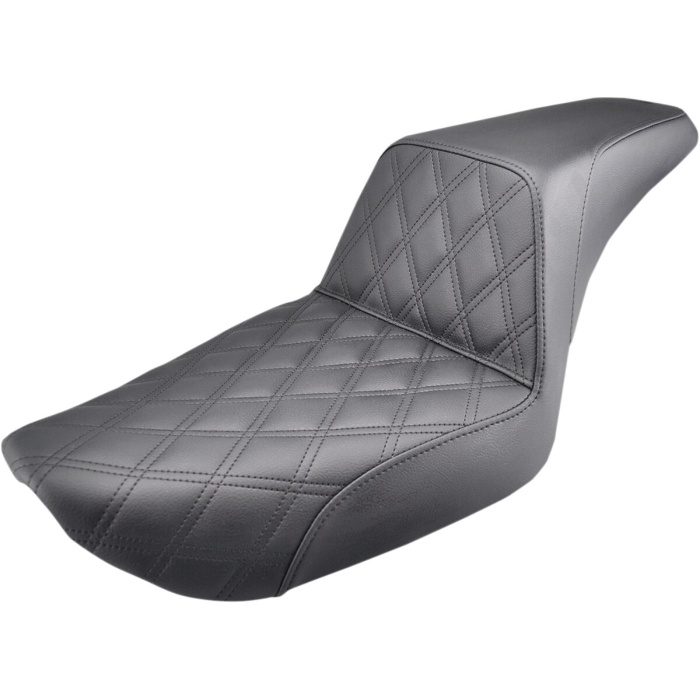 BBP Custom 2-UP SEAT STEP UP FRONT|REAR SADDLEHYDE™|SADDLEGEL™ BLACK 08030532 jpg