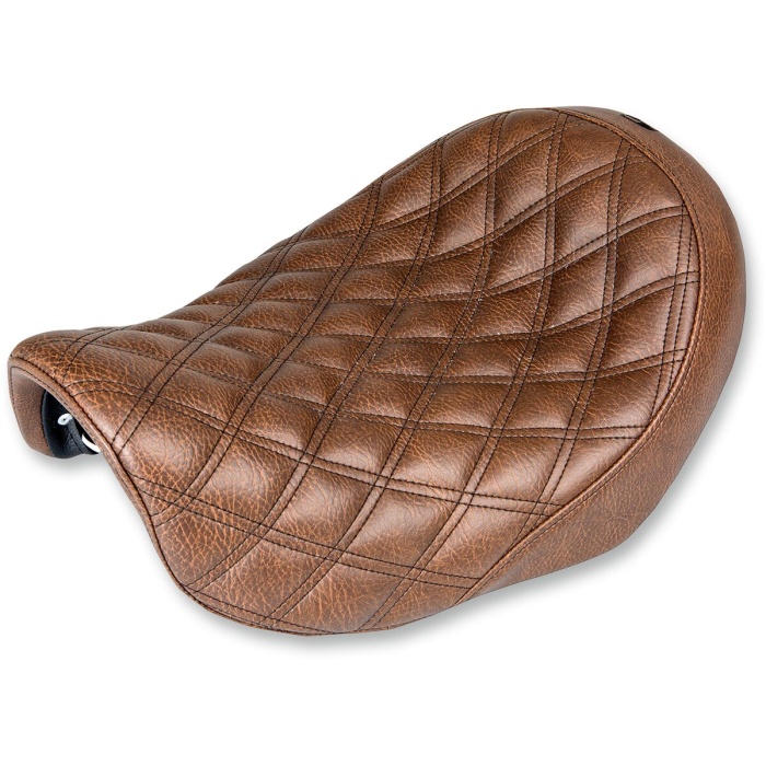 BBP Custom SOLO SEAT RENEGADE™ LS FRONT VINYL|SADDLEGEL™ PLAIN BROWN 08030553 jpg