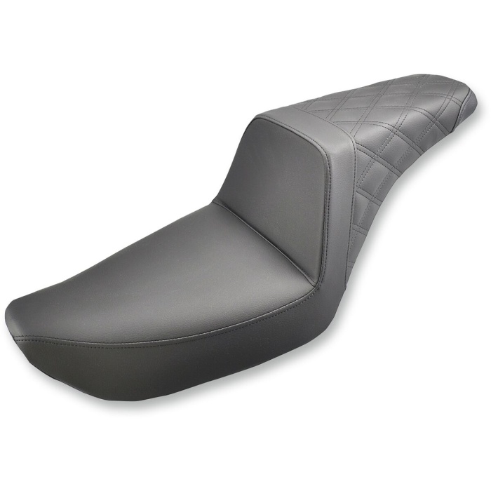 BBP Custom 2-UP SEAT STEP UP FRONT|REAR SADDLEHYDE™|SADDLEGEL™ BLACK 08030561 jpg