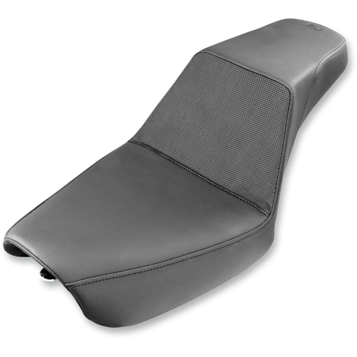 BBP Custom 2-UP SEAT STEP UP FRONT|REAR SADDLEHYDE™|SADDLEGEL™ BLACK 08030563 jpg