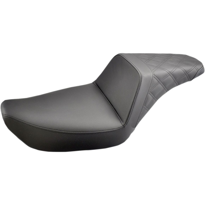 BBP Custom 2-UP SEAT STEP UP FRONT|REAR SADDLEHYDE™|SADDLEGEL™ BLACK 08030566 jpg