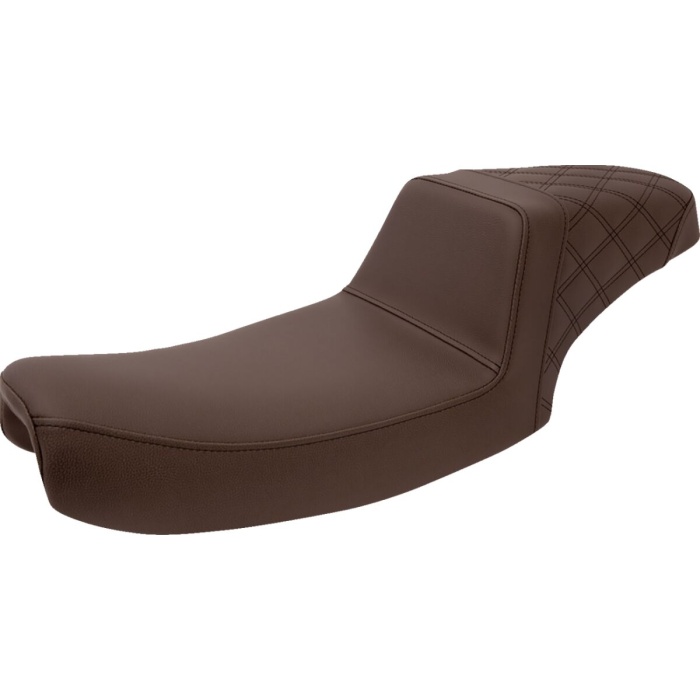 BBP Custom Step Up Seat - Rear Lattice Stitched - Brown 08030662 jpg