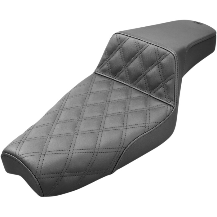BBP Custom 2-UP SEAT STEP UP FRONT|REAR SADDLEHYDE™|SADDLEGEL™ BLACK 08040650 jpg