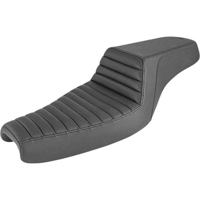 BBP Custom 2-UP SEAT STEP UP FRONT|REAR SADDLEHYDE™|SADDLEGEL™ BLACK 08040651 jpg
