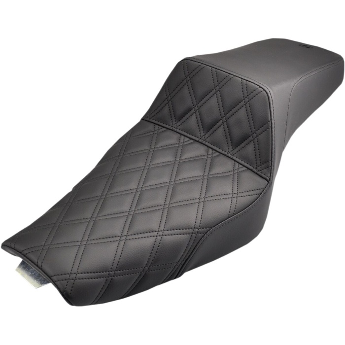 BBP Custom 2-UP SEAT STEP UP FRONT|REAR SADDLEHYDE™|SADDLEGEL™ BLACK 08040652 jpg