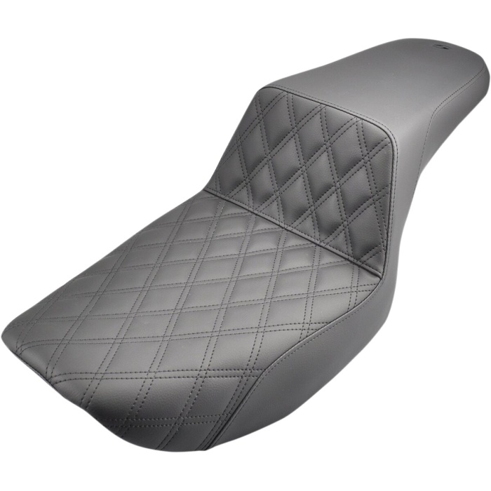 BBP Custom 2-UP SEAT STEP UP FRONT|REAR SADDLEHYDE™|SADDLEGEL™ BLACK 08050110 jpg